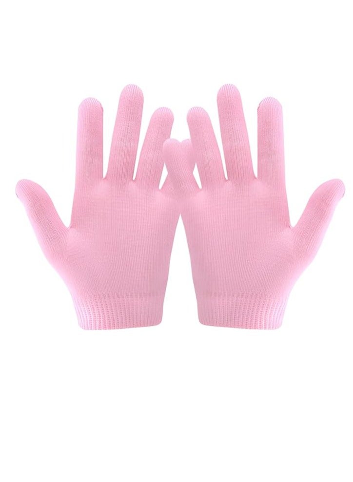 1 Pair Moisturizing Gloves Finger Moisture Gloves Soft Moisturizing Gloves for Dry Rough and Cracked Hands Silicone gloves Reusable SPA Gel Gloves Moisturizing Whitening  - Image 1