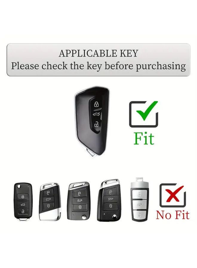 Durable TPU Key Case Cover for VW Golf 8 MK8 ID.3 ID.4 Cupra Skoda Octavia SEAT Leon MK4 2020 2025 with Keychain - Image 3