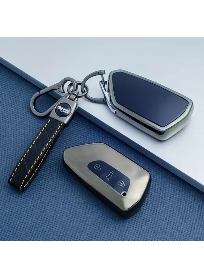 Durable TPU Key Case Cover for VW Golf 8 MK8 ID.3 ID.4 Cupra Skoda Octavia SEAT Leon MK4 2020 2025 with Keychain - Image 1