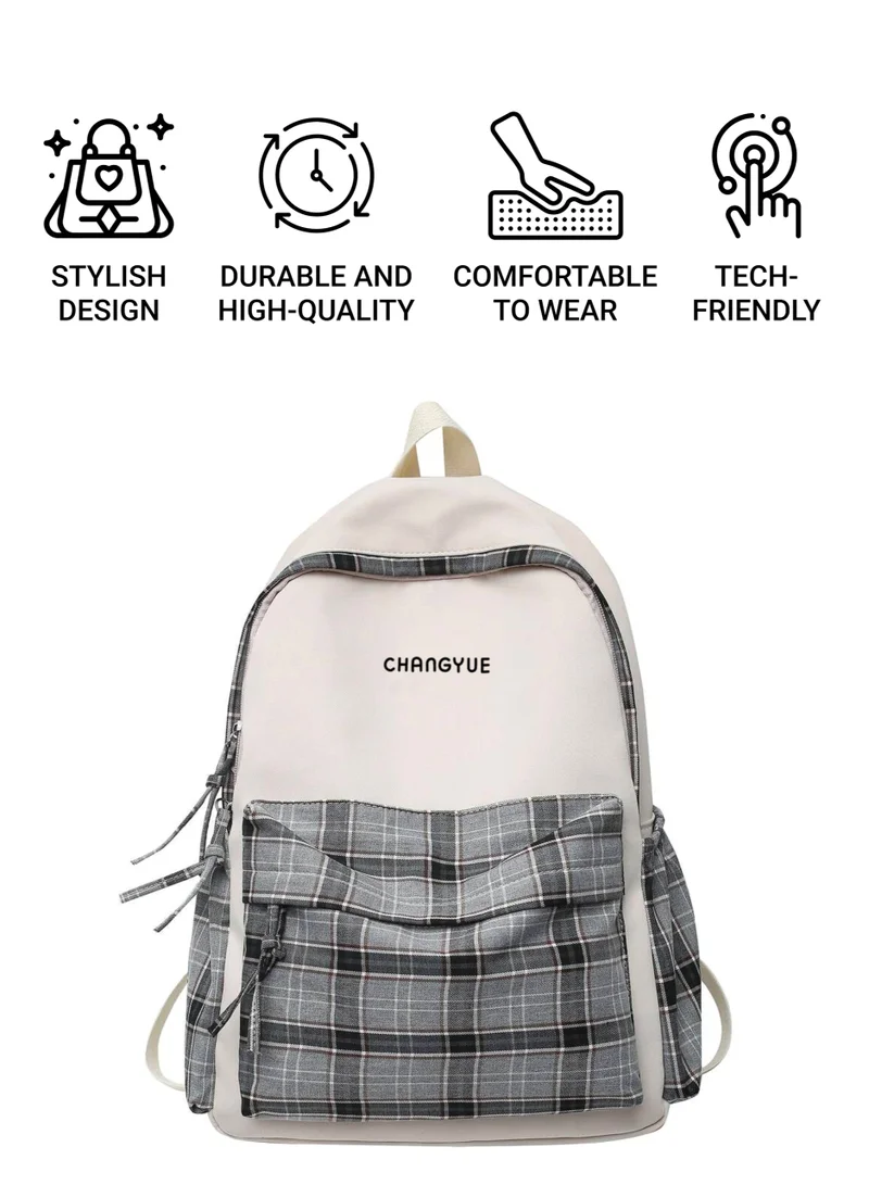 flâneur Backpack for Students - Schoolbag, Fashionable Daypack for Men and Women, Multi-Compartment, Comfortable Straps, Trendy Casual Design, Waterproof, Perfect for Travel and Sports