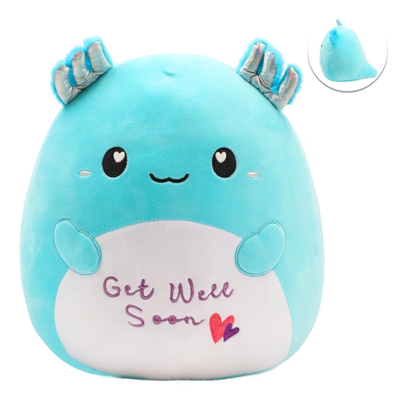 Easfan 13 Get Well Soon Axolotl Plush Pillow Soft Cute Salamander Plush Get Well Soon Gifts for Kids Patient Feel Better for Women Men - Image 4