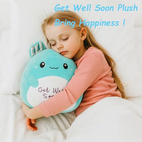 Easfan 13 Get Well Soon Axolotl Plush Pillow Soft Cute Salamander Plush Get Well Soon Gifts for Kids Patient Feel Better for Women Men - Image 5