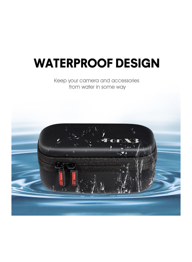 KASTWAVE Carry Case for Insta360 X3, Waterproof Carrying Case Protective Travel Case for Insta 360 X3 One  - Image 4