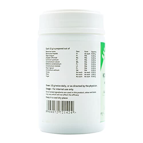 Sitaram Ayurveda Koosmanda Rasayanam | Ayurvedic Herbal Jam | Support Immunity, Energy & Respiratory Wellness | With Ash Gourd, Pippali & Jeeraka | 250 gm - Image 4
