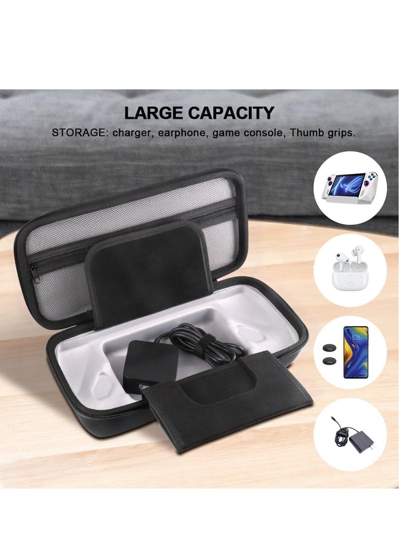 Carry Case Compatible with ASUS ROG Ally, Built-in Charger Storage, Protective Hard Portable Travel Case Cover Shell Pouch with Pockets for Accessories and Games  - Image 2