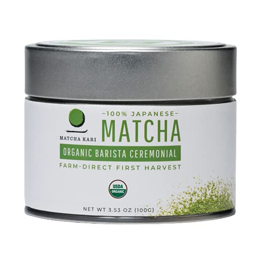 Matcha Kari Dr. Weil Matcha Kari - Organic Matcha Green Tea Powder - 100 grams - Japanese Barista Grade - Image 1