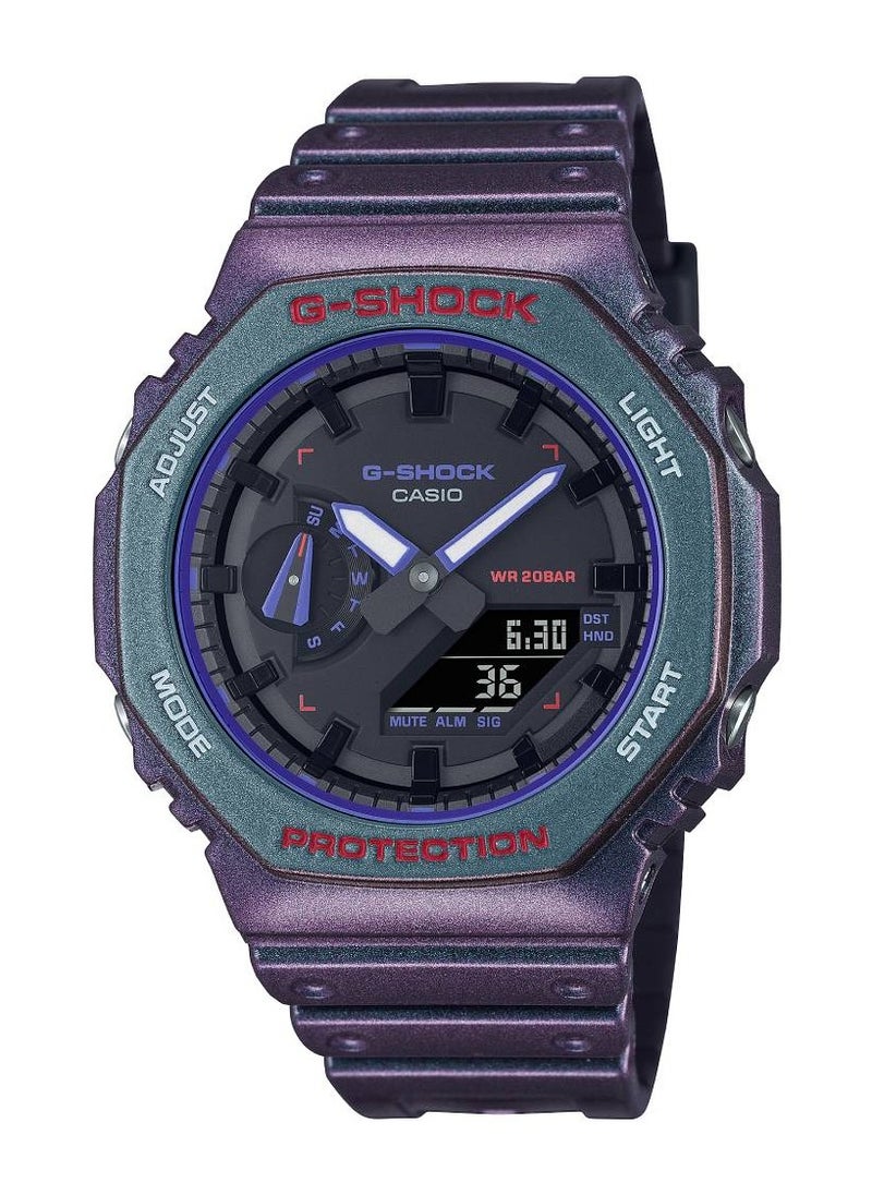 CASIO - G-Shock Analog-Digital Resin Band Watch GA-2100AH-6ADR - Image 1