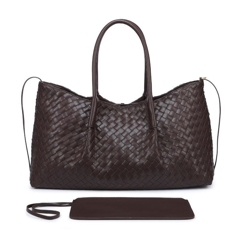 Hand-Woven Tote Bag, Hand-Held Armpit Bag, Large Capacity Mommy Bag, Popular Model For Women - Image 2