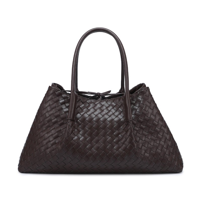 Hand-Woven Tote Bag, Hand-Held Armpit Bag, Large Capacity Mommy Bag, Popular Model For Women - Image 3