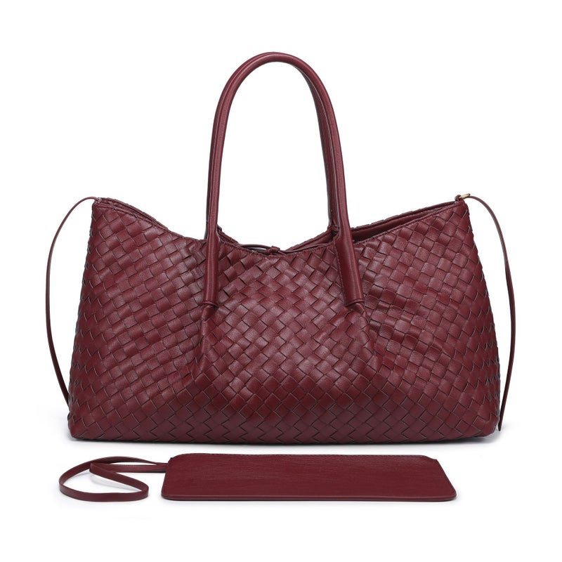 Hand-Woven Tote Bag, Hand-Held Armpit Bag, Large Capacity Mommy Bag, Popular Model For Women - Image 4