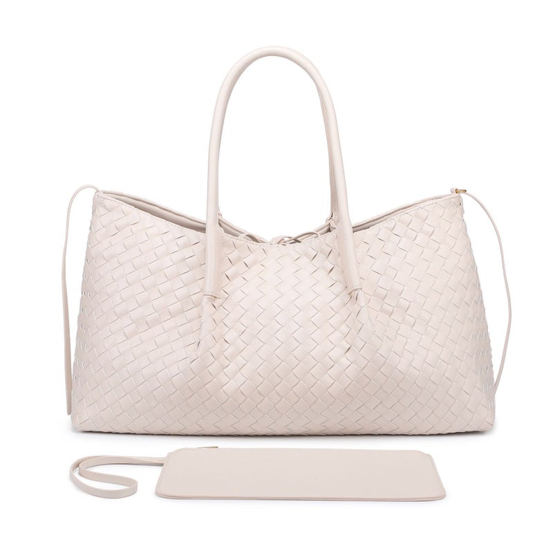 Hand-Woven Tote Bag, Hand-Held Armpit Bag, Large Capacity Mommy Bag, Popular Model For Women - Image 1