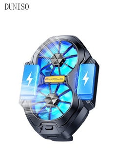 DUNISO Phone Cooler, Cooling Fan, Mobile Phone Cooling Fan, Dual Fans, Plug-In Model, Compatible With 62~92mm Mobile Phones，Rechargeable, Playing Games, Live Streaming, Watching Videos  - Image 3