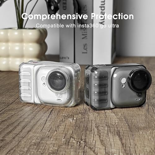 STARTRC VCR Protective Cover Case for Insta 360 Go Ultra Accessories Shockproof Anti-Scratch Washable Transparent Cover Anti-Slip Dustproof Protection for Go Ultra with Lens Cap & Lanyard - Image 4