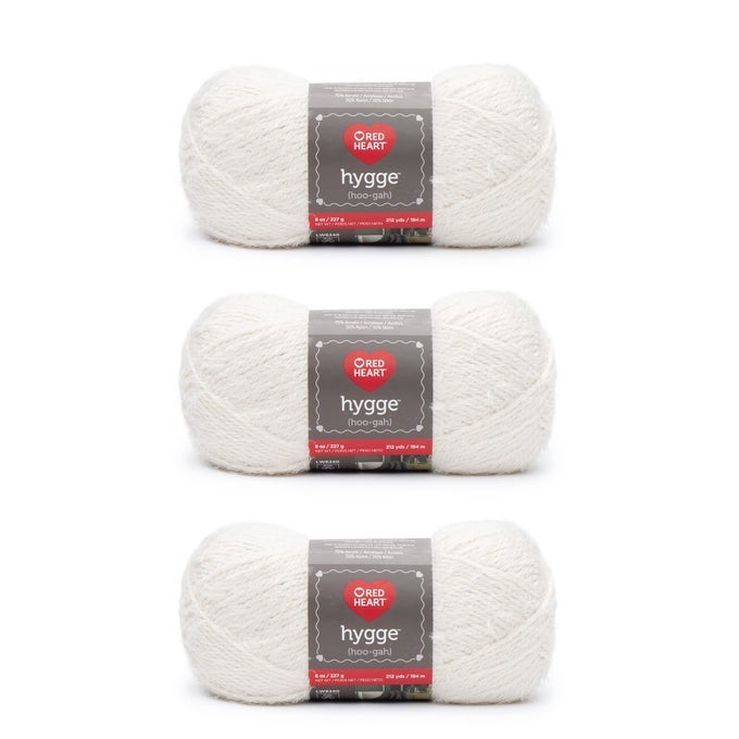 HYGGE PEARL YARN 3 PACK OF 141G5OZ ACRYLIC NYLON BLEND 5 BULKY 132 YARDS KNITTINGCROCHET