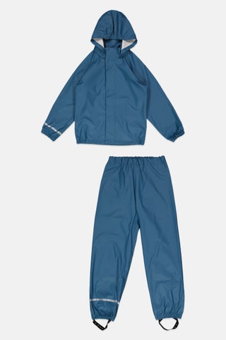 Kids Boy 2 Pcs Top And Bottom Rain Suit Set, Slate Blue - pzsku/Z4117AB48E44BEA3681ECZ/45/1746229242/2bddf3af-87d0-405e-becf-bcecae5ba941