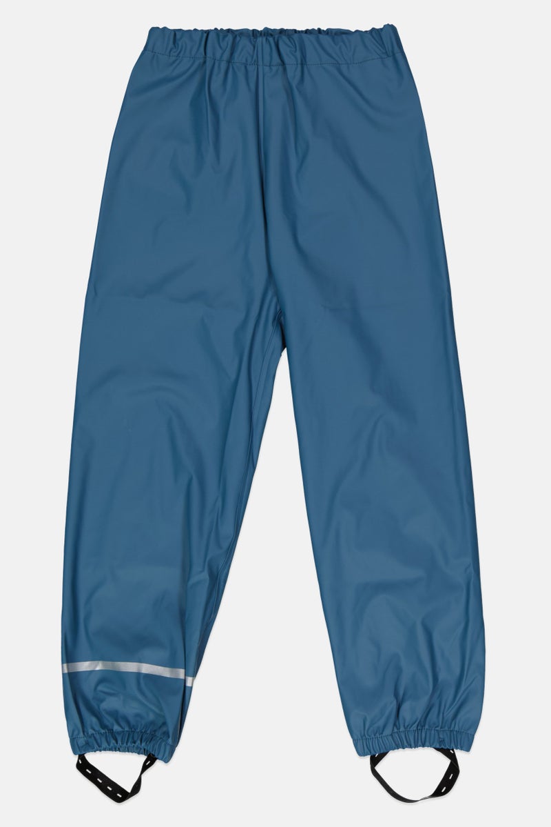 Kids Boy 2 Pcs Top And Bottom Rain Suit Set, Slate Blue