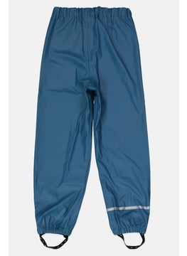 NAME IT Kids Boy 2 Pcs Top And Bottom Rain Suit Set, Slate Blue  - Image 5