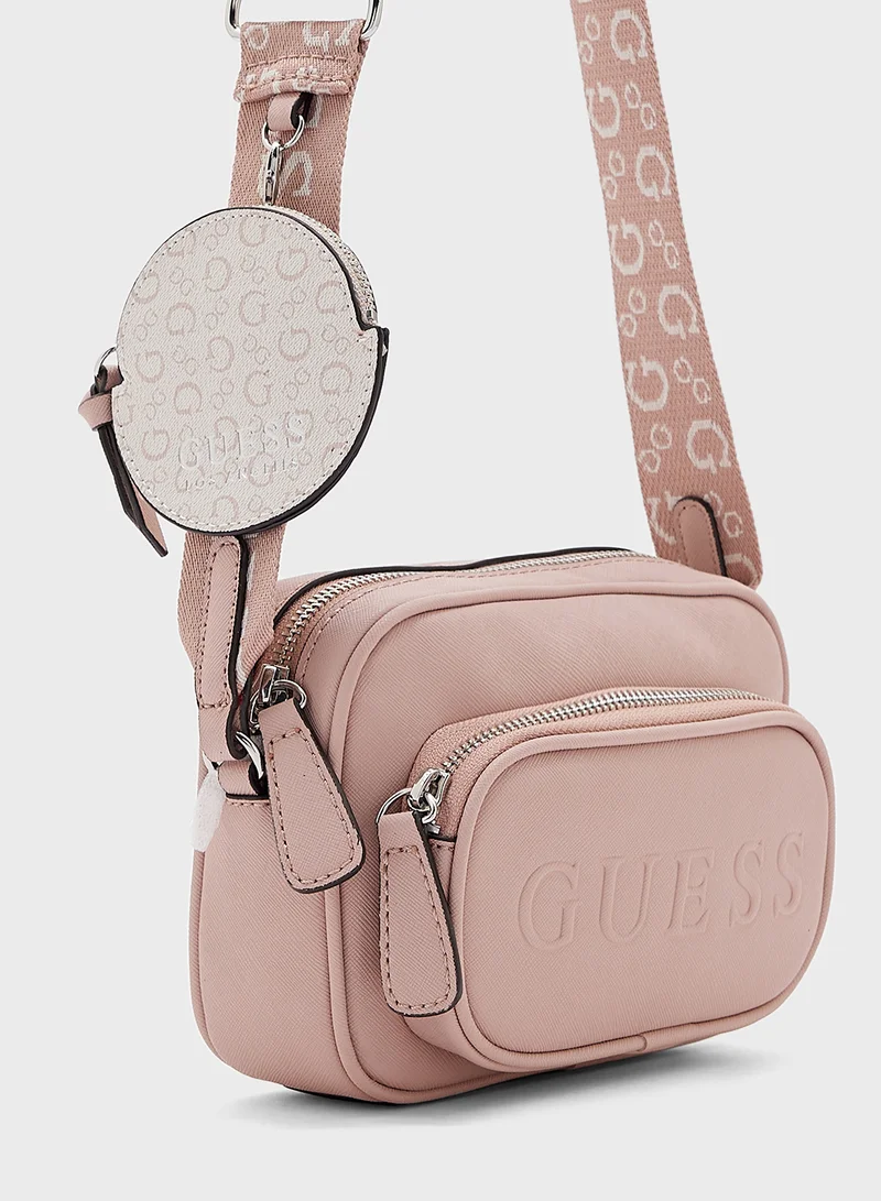 جس Lya Mini Double Zip Crossbody