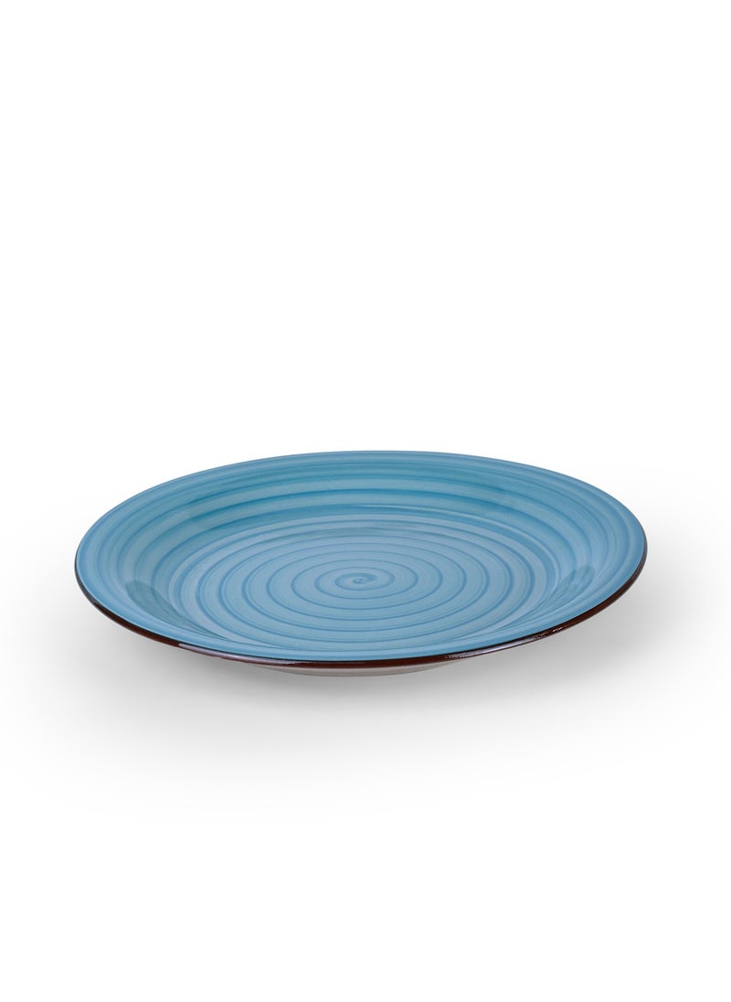 Cuisine Art - Cuisine Art Cosmic Hand-Painted Stoneware 16pcs Dinner Set – Blue | 4 Dinner Plates (10.5"), 4 Dessert Plates (7.5"), 4 Soup Bowls (7"), 4 Mugs (9oz) Elegant & Durable Tableware for Home & Kitchen - Image 1