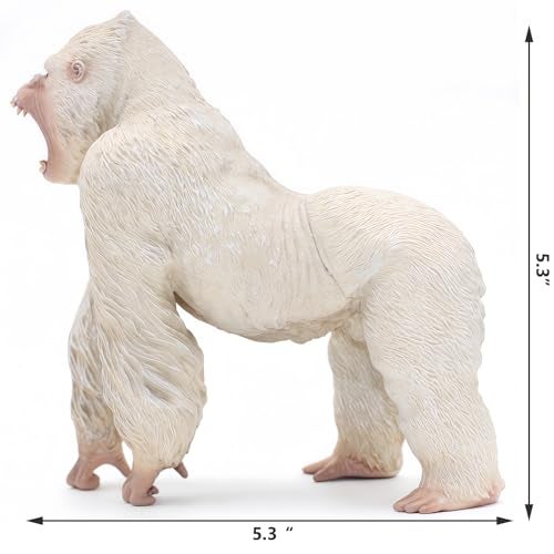 Higherbros Gorilla Toys Action Figure Rampage Gorilla Fight Mode Gorilla Ape Solid Wild Animal Figurines for Role Playing Story Telling Toy - Image 4