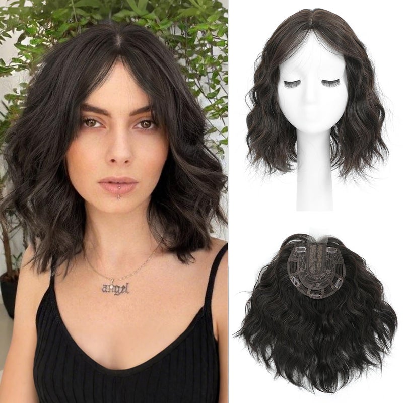 UDU 11inch Hair Topper for Women, Lightweight & Breathable Wiglet for Thinning Hair, Natural Look Volume Booster Hairpiece for Coverage, Ideal for Summer Wear - Image 1