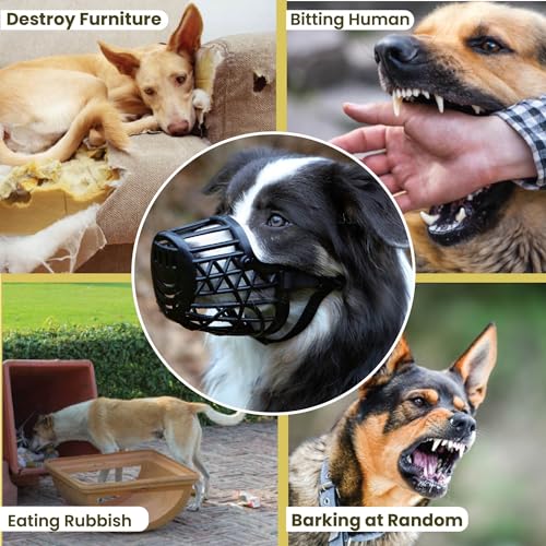 Trixie Muzzle for Dogs, Plastic - Black (L–XL - 36 cm) - Eg. St. Bernard - Image 5