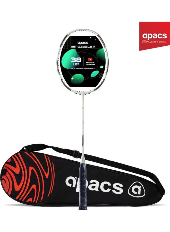 Apacs apacs Z-Ziggler White, Black Unstrung Badminton Racquet  (Pack of: 1, 85 g)  - Image 2