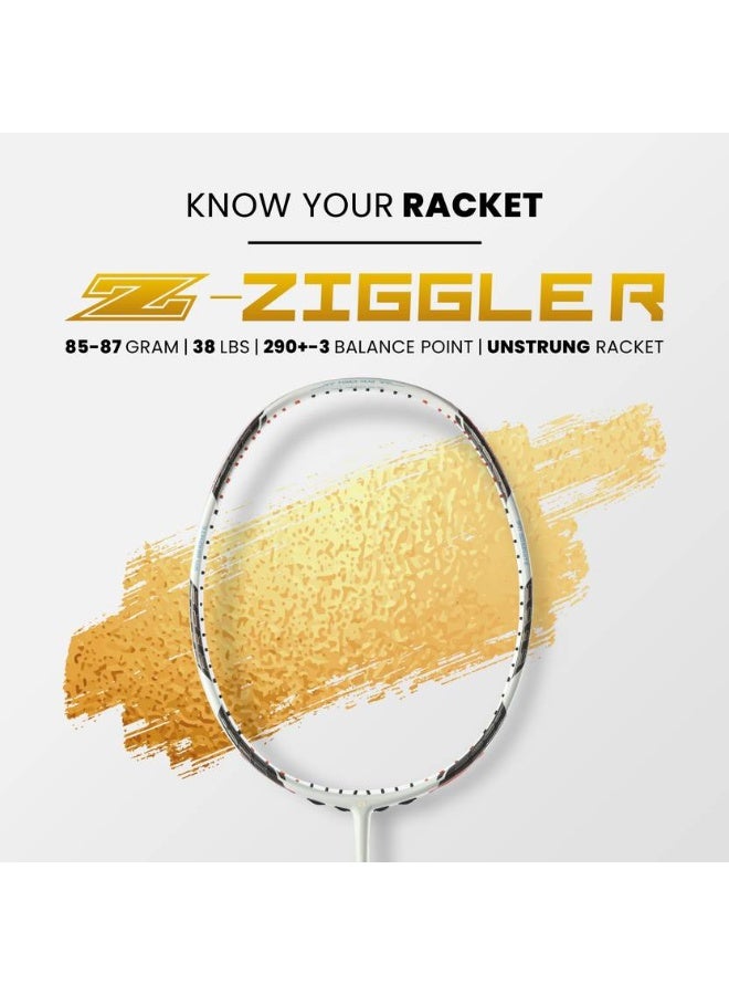 Apacs apacs Z-Ziggler White, Black Unstrung Badminton Racquet  (Pack of: 1, 85 g)  - Image 3