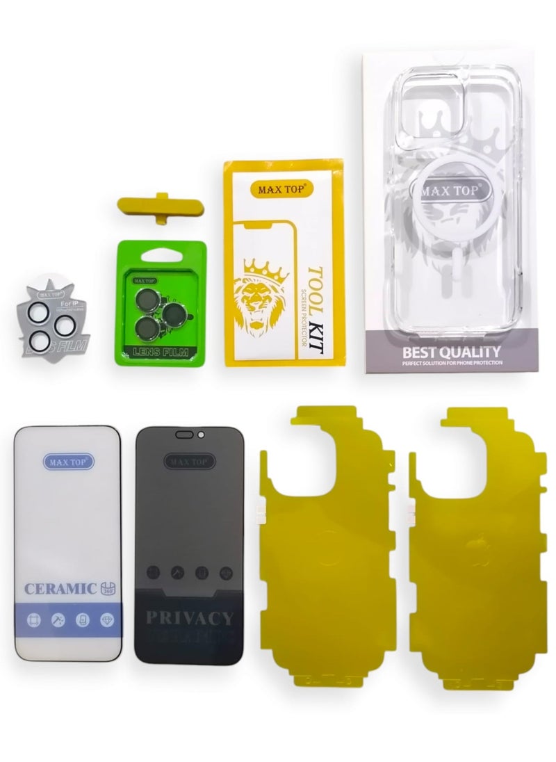 Integrated Protection Package 8 In 1 Iphone 16 Pro Max VIP