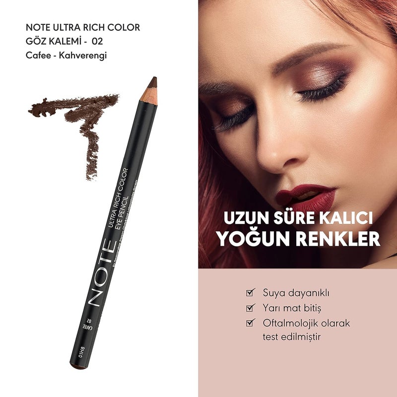 NOTE COSMETIQUE Note Ultra Rich Color Eyeliner 02 CafePress Brown - Image 2