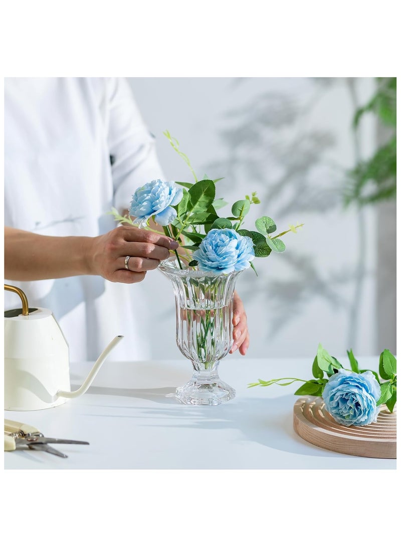 Set of 1 Large Pedestal Flower Vases Footed Urn for Flowers, Dining Table Decoration - Image 4