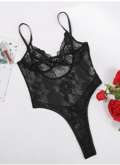 Stripe Skin-Friendly Gathered Floral Shapewear for Women