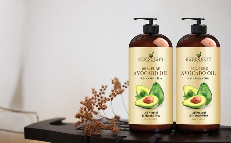 Handcraft Blends Avocado Oil - Cold-Pressed 16 Fl Oz - 100% Pure and Natural - Premium Grade Carrier Oil for Skin and Hair - Hair and Body - Massage - Hexane-Free - Image 3