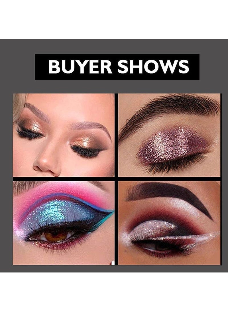 SYOSI Liquid Glitter Eyeshadow Set Metallic Glitter Shimmer Smokey Eye Looks Waterproof Long Lasting Quick Drying Sparkling Eye Shadow Makeup Kits 10 Colors - Image 5