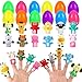 JIALWEN 12 Pack Eggs Prefilled with Animal Finger Puppets Childrens Multiple Activity Toys Basket Stuffers Surprise Easter Gifts Hunt Party Favors Classroom Prize Supplies - Image 4