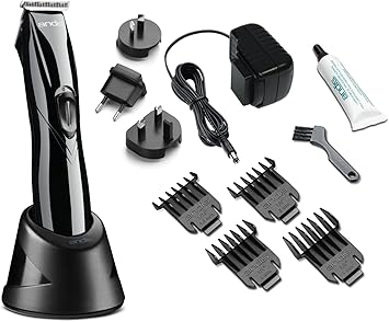 Andis أنديس D8 سليم لاين برو Li ماكينة حلاقة قابلة للشحن بتقنية TBlade للرجال والنساء والأطفال مع شفرات TBlade من الفولاذ الكربوني بتقنية خالية من النتوءات قطع صفر وتهيج منخفض بطارية ليثيوم سوداء