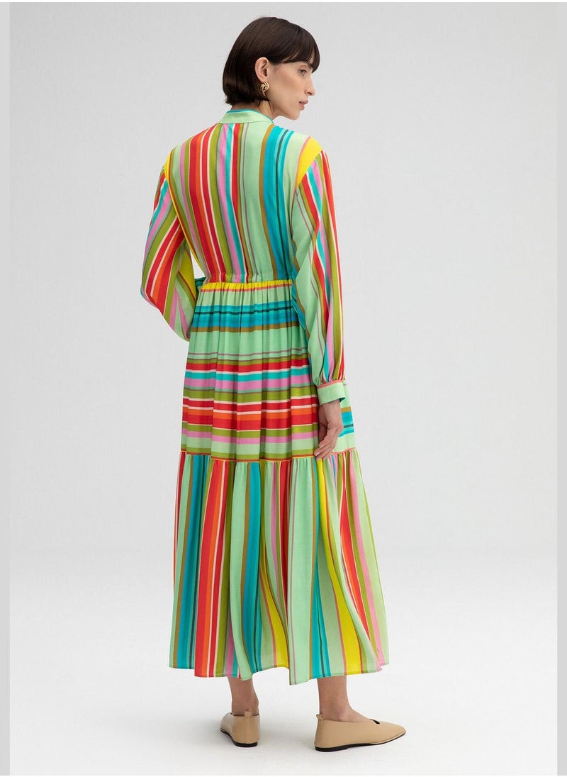 Touche - MULTICOLORED VISCONE DRESS - Image 1