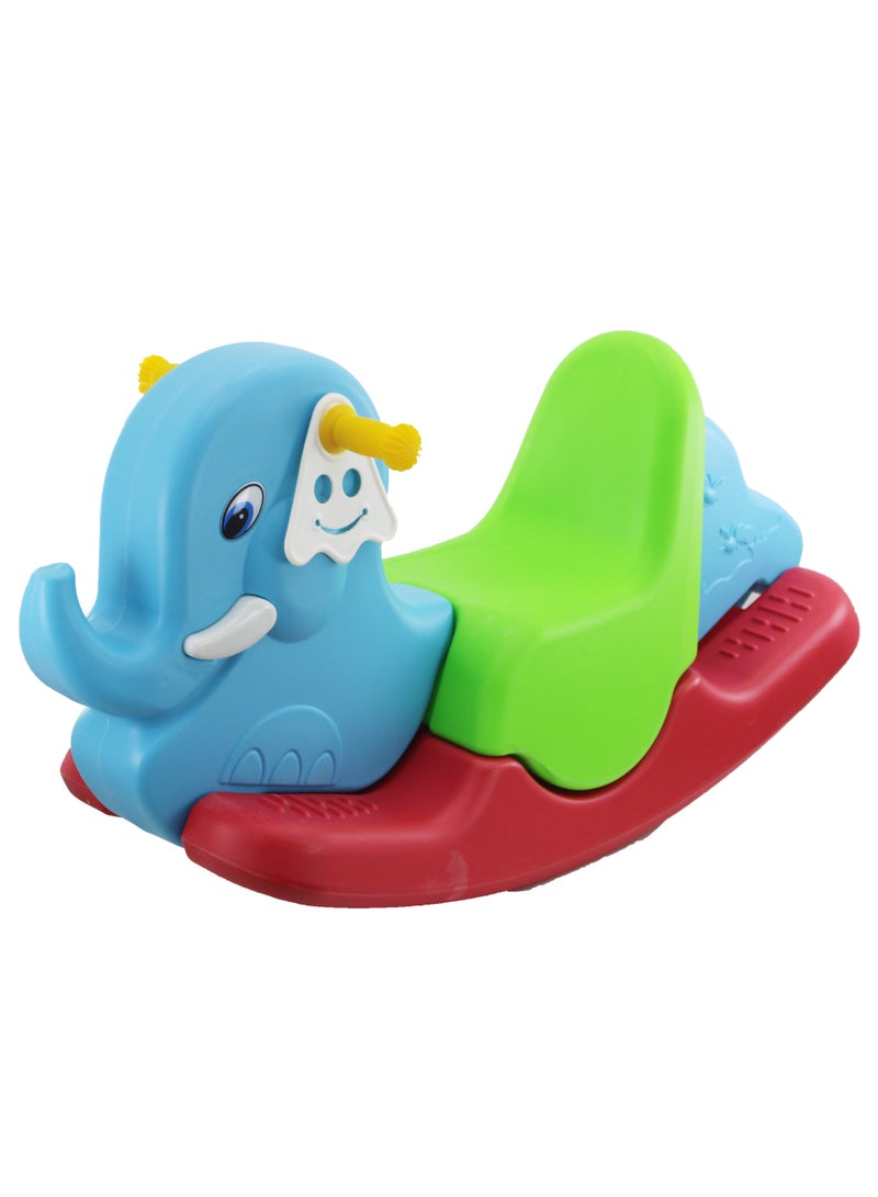 Baby Sliding Toy 3 in 1 Colorful Elephant Fun Rocking and Sliding Play for Toddlers Durable and Safe Design for Indoor Fun - Image 1