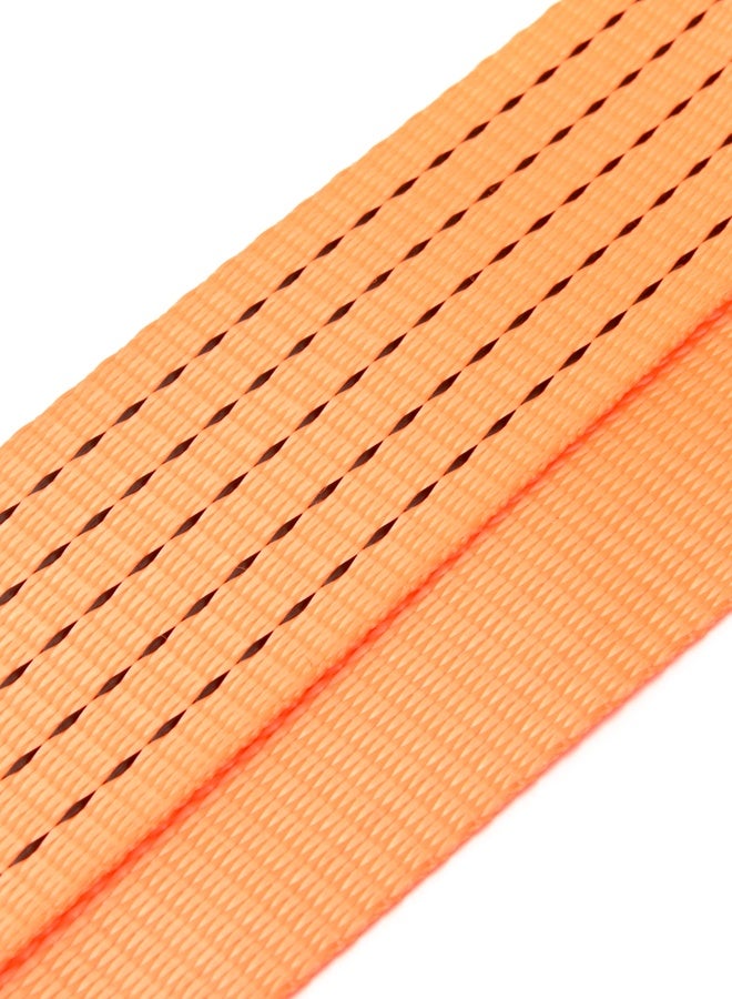 LAWAZIM 3T Tow Strap with Hooks - 50mmx3.6m / 2"x142"- Heavy Duty Polyester Tow Rope with Safety Latch Metal Hooks, Emergency Roadside Towing for Cars, SUVs, ATV, Vehicle Recovery (Orange) - Image 4