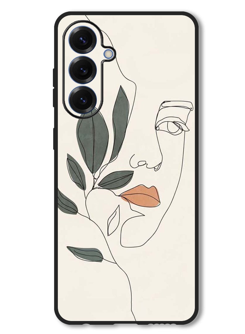 Theodor Case Compatible with Samsung Galaxy A26 Protection Shockproof Bumper Cover Girl Art - Image 1