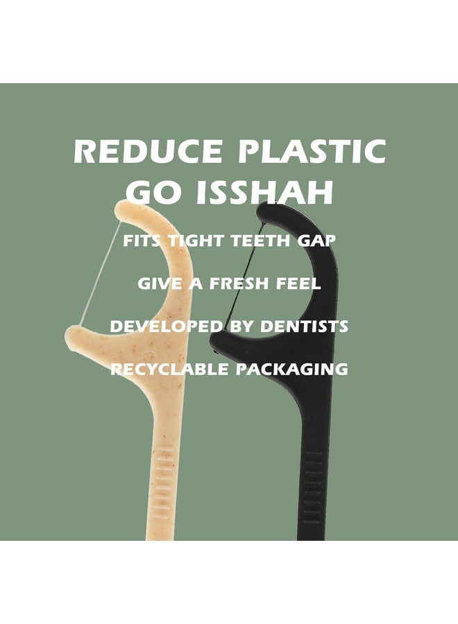 Isshah Natural Dental Floss Picks - 200 Count - PETA Approved, BPA Free, Vegan, Sustainable, Eco Friendly, Natural Dental Flossers by Isshah (Mint) - Image 3