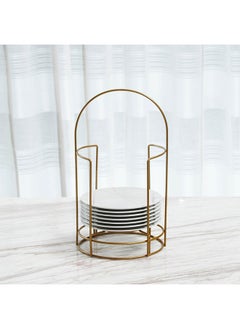 Home Pro Round Plates Stand, Black 