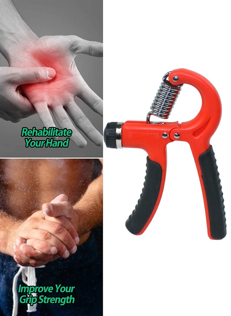 Sports Strength Trainer Hand Grip With Adjustable Resistance, From 5kg to 60Kg, For Fitness Workout, Exercise, Hand Exerciser For Elderly People and Patients For Blood Circulation and Anxiety Relief  - Image 4