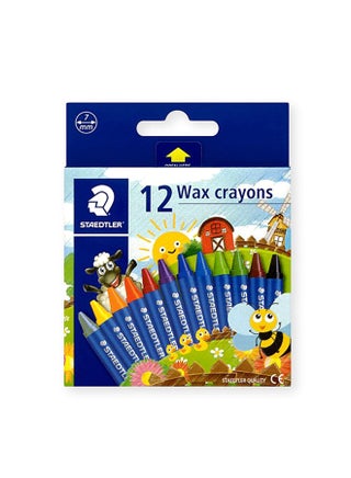 Noris Club Wax Crayon 12 Colors
