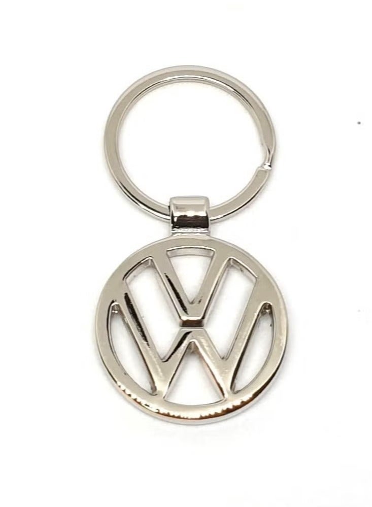 ACLIX Luxury Metal 3D VW Logo Keychain   Chrome Finish Car Key Accessory