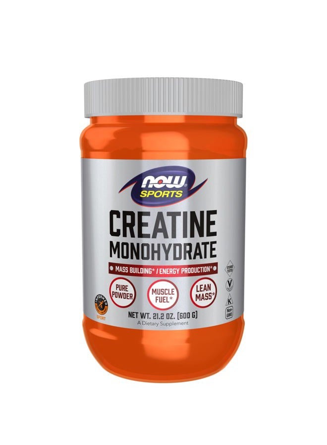 now Sports Nutrition, Creatine Monohydrate Powder, Mass Building*/Energy Production*, 21.2-Ounce - Image 1