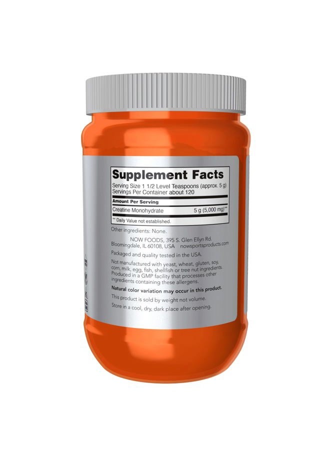 now Sports Nutrition, Creatine Monohydrate Powder, Mass Building*/Energy Production*, 21.2-Ounce - Image 2