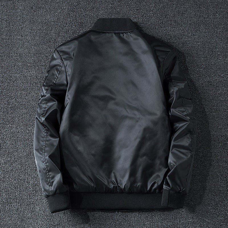 Double-Sided Wearing Plus Cotton Flying Jacket Cotton-Padded Jacket Pilot Heavy-Duty Embroidered Down Cotton-Padded Jacket Warm Trendy Large Size Cotton-Padded Jacket - Image 4