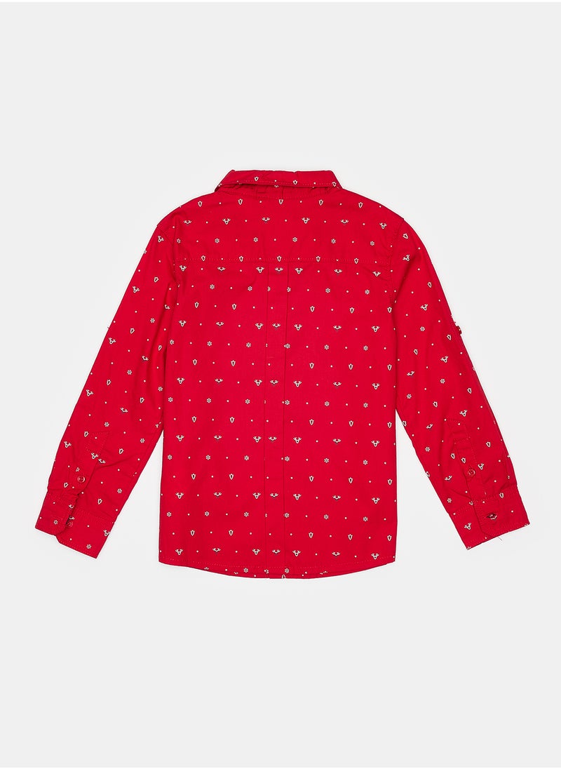 Okaidi - Red Shirt for Boys - Image 1