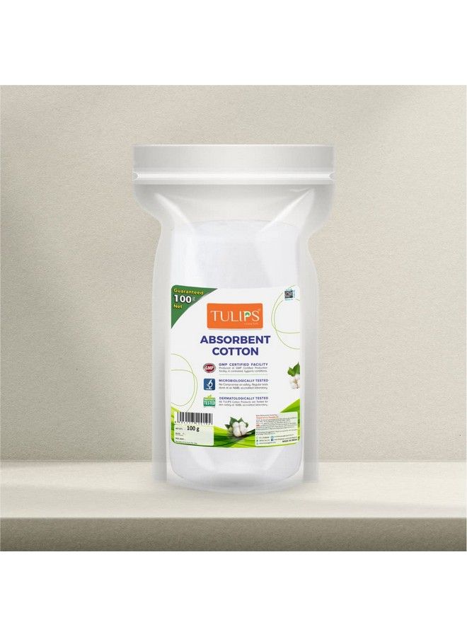Tulips Combo 4 (Tulips Cotton Pad 100 Jar Cotton Ball & 100 Gm Roll) In 1 Pack - Image 5